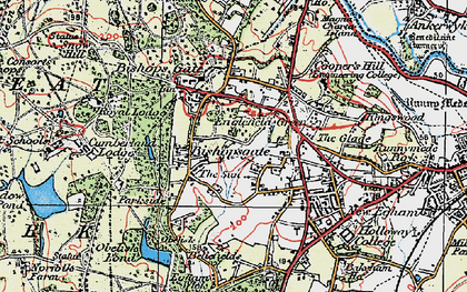 Old map of Bishopsgate in 1920