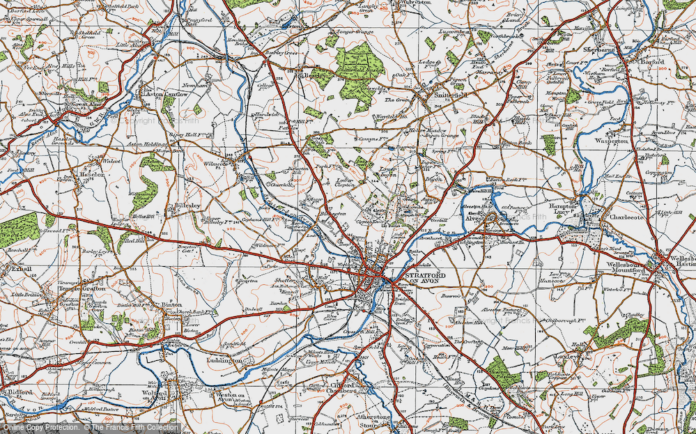 Old Map of Bishopton, 1919 in 1919