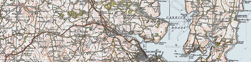 Old map of Bissom in 1919