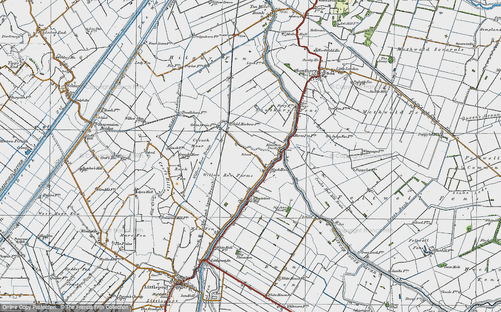 Old Map of Black Horse Drove, 1920 in 1920