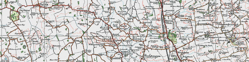 Old map of Black Pole in 1924