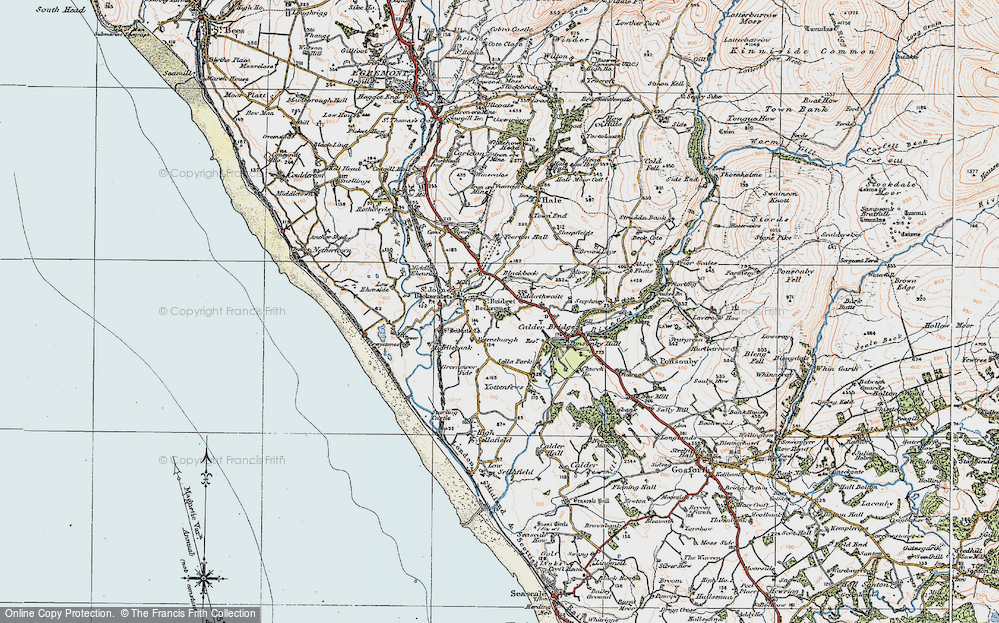 Old Map of Blackbeck, 1925 in 1925