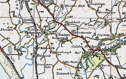 Old map of Blackbeck in 1925