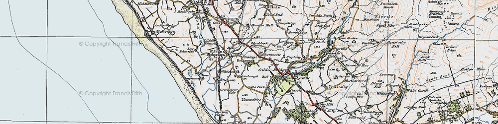 Old map of Blackbeck in 1925