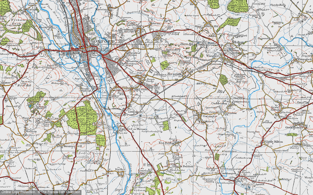 Old Map of Blackbird Leys, 1919 in 1919