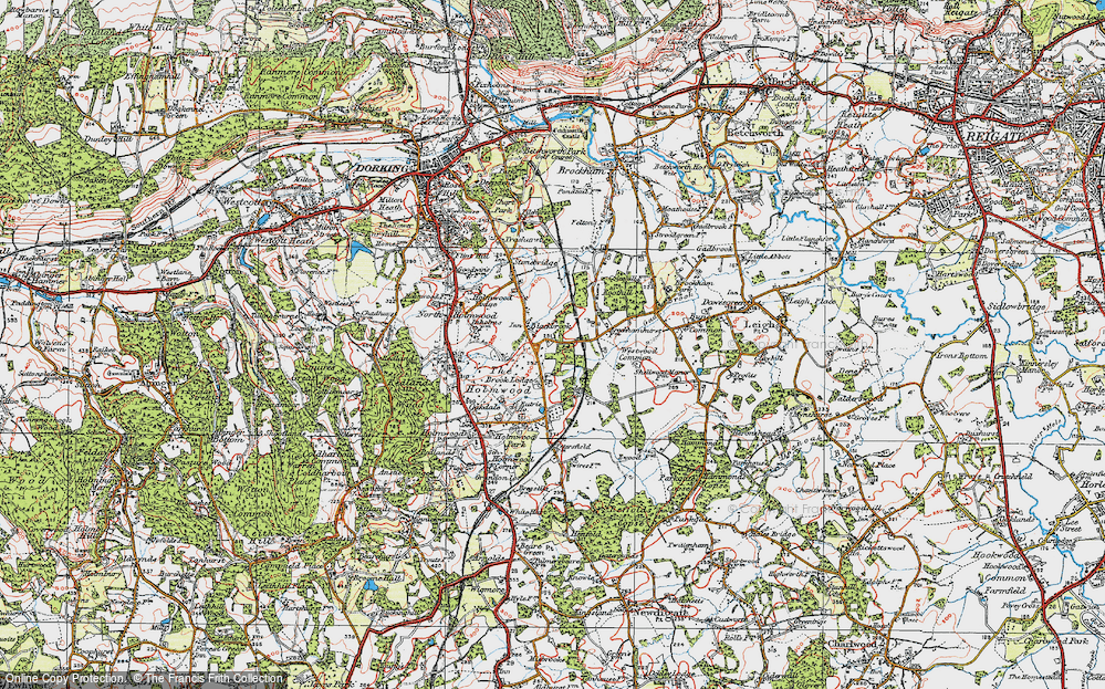 Old Map of Blackbrook, 1920 in 1920