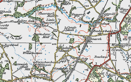 Old map of Blackden Heath in 1923