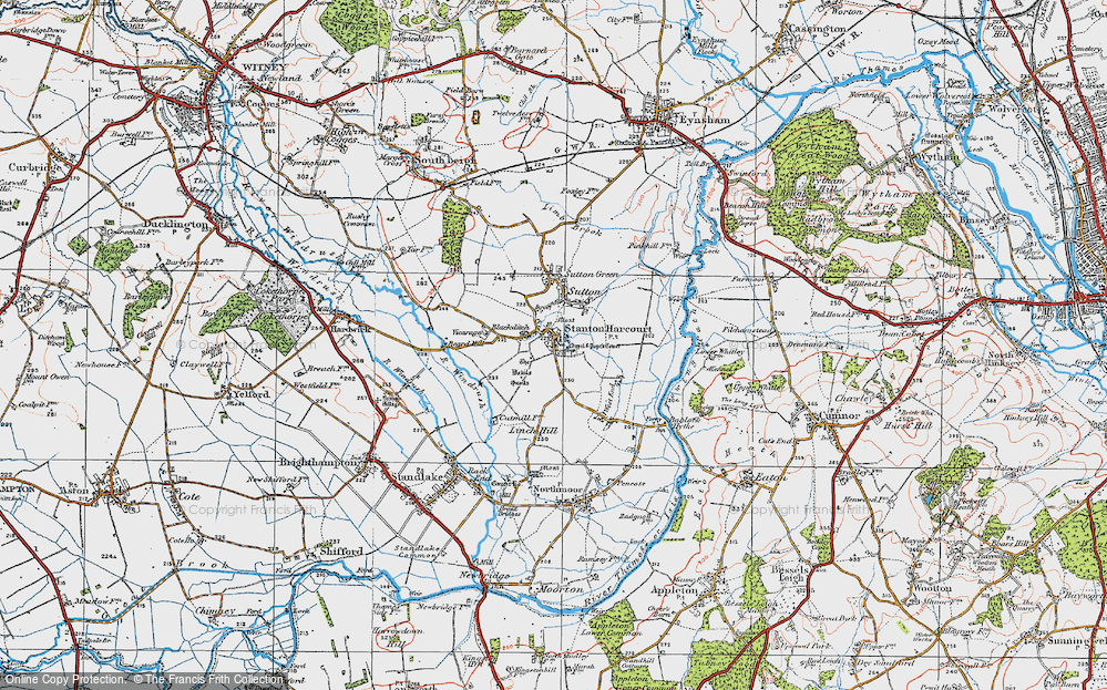 Old Map of Blackditch, 1919 in 1919