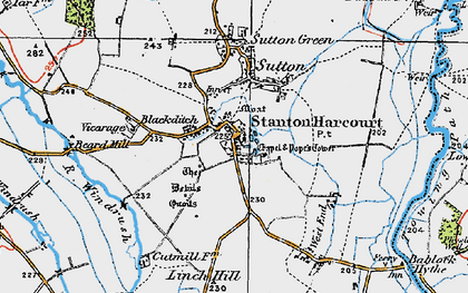 Old map of Blackditch in 1919