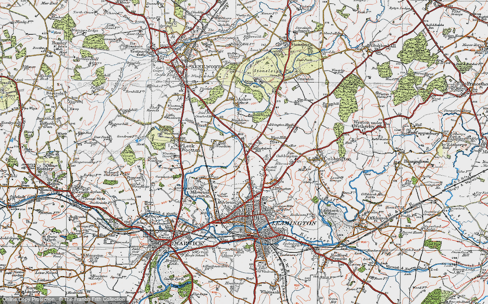 Old Map of Blackdown, 1919 in 1919