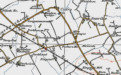 Old map of Blackdyke in 1925