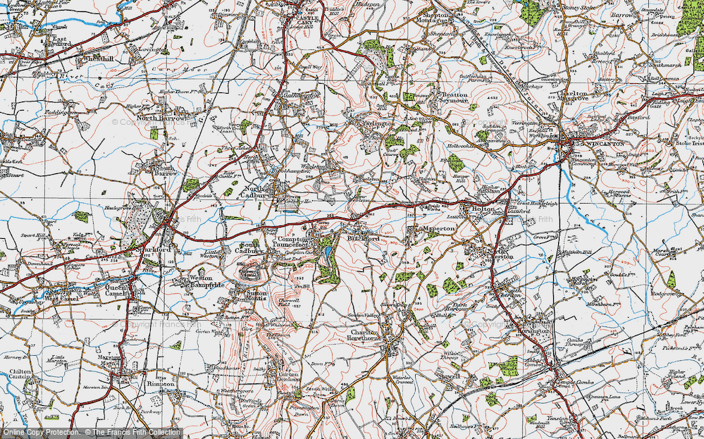 Old Map of Blackford, 1919 in 1919