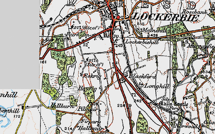 Old map of Blackmoss Plantn in 1925
