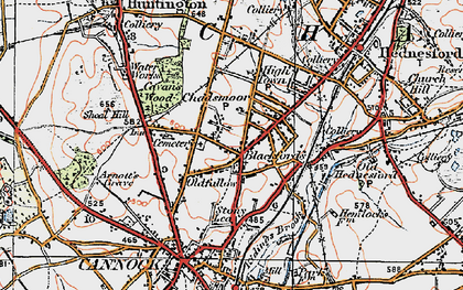 Old map of Blackfords in 1921