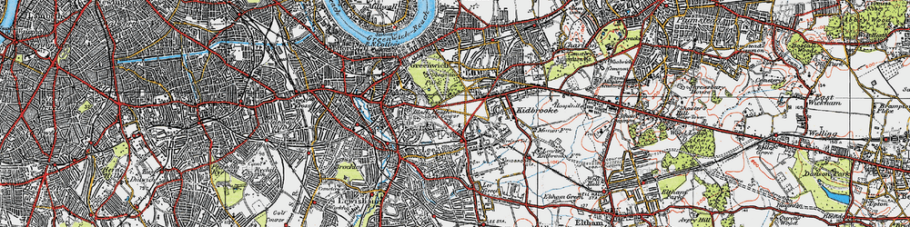 Old map of Blackheath in 1920