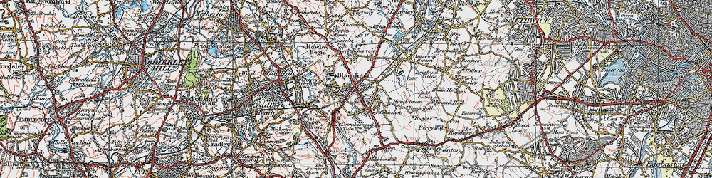 Old map of Blackheath in 1921