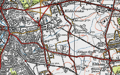 Old map of Blackheath Park in 1920