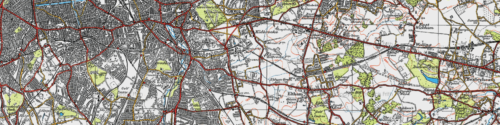 Old map of Blackheath Park in 1920
