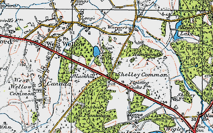 Old map of Blackhill in 1919