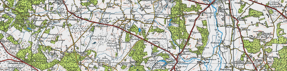 Old map of Blackhill in 1919