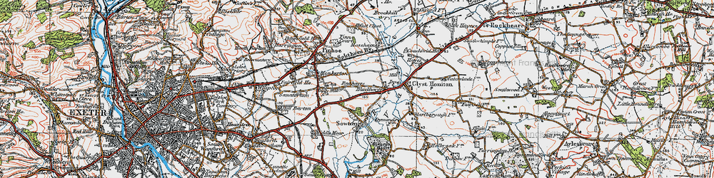 Old map of Blackhorse in 1919