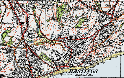 Old map of Blacklands in 1921
