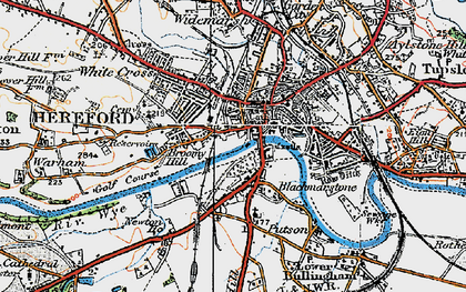 Old map of Blackmarstone in 1920