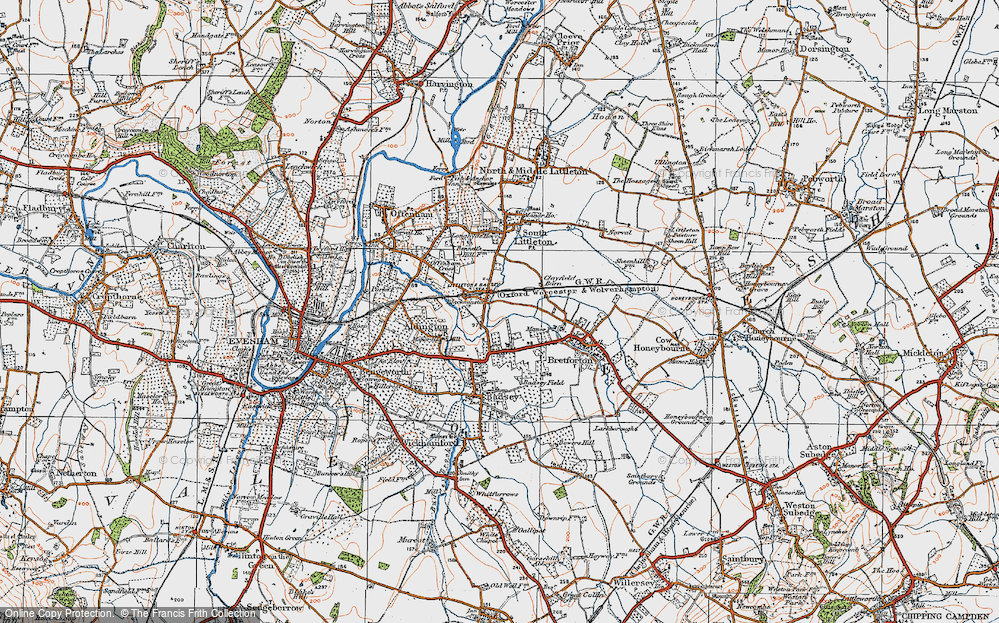 Old Map of Blackminster, 1919 in 1919