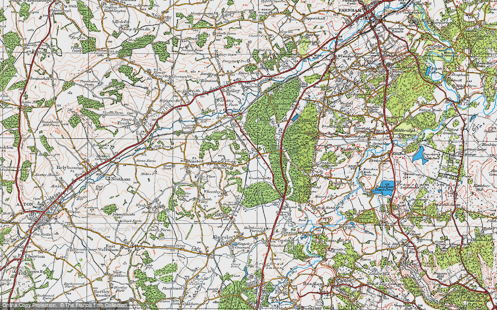 Old Map of Blacknest, 1919 in 1919