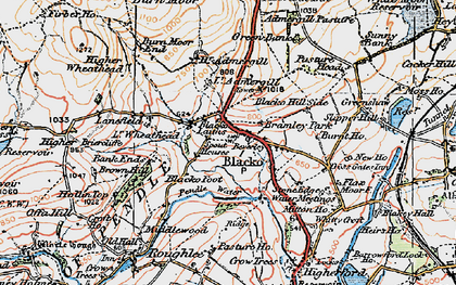 Old map of Admergill in 1924