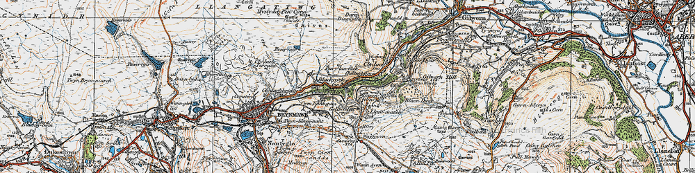Old map of Blackrock in 1919