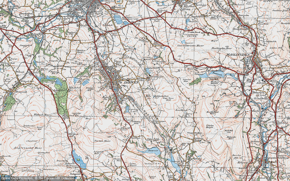Old Map of Blacksnape, 1924 in 1924