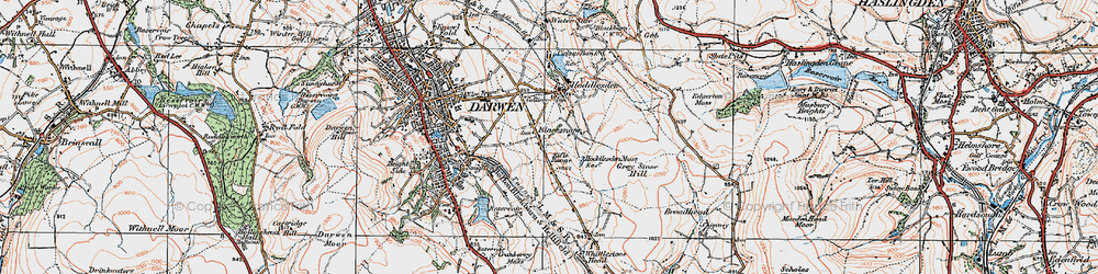 Old map of Blacksnape in 1924