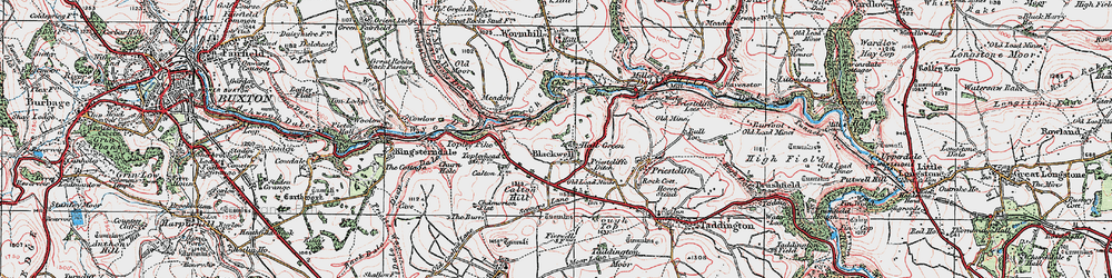 Old map of Blackwell in 1923