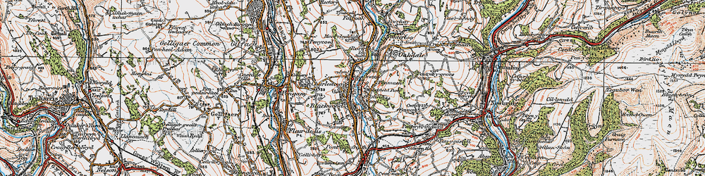Old map of Blackwood in 1919