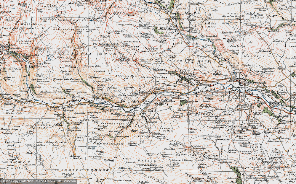 Old Map of Blades, 1925 in 1925