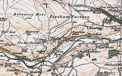 Old map of Blades in 1925