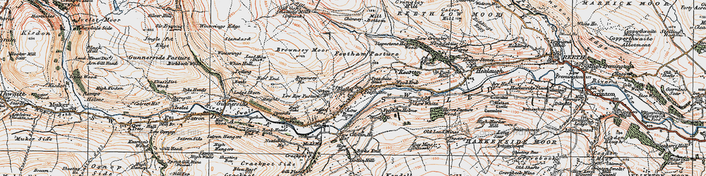 Old map of Blades in 1925