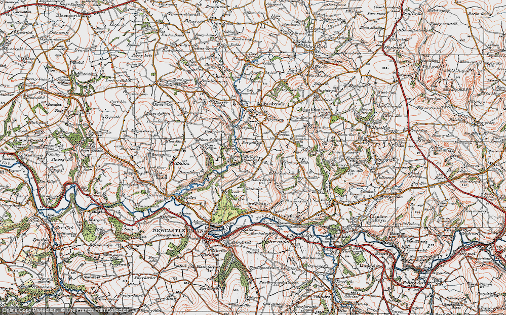 Old Map of Blaen-Cil-Llech, 1923 in 1923