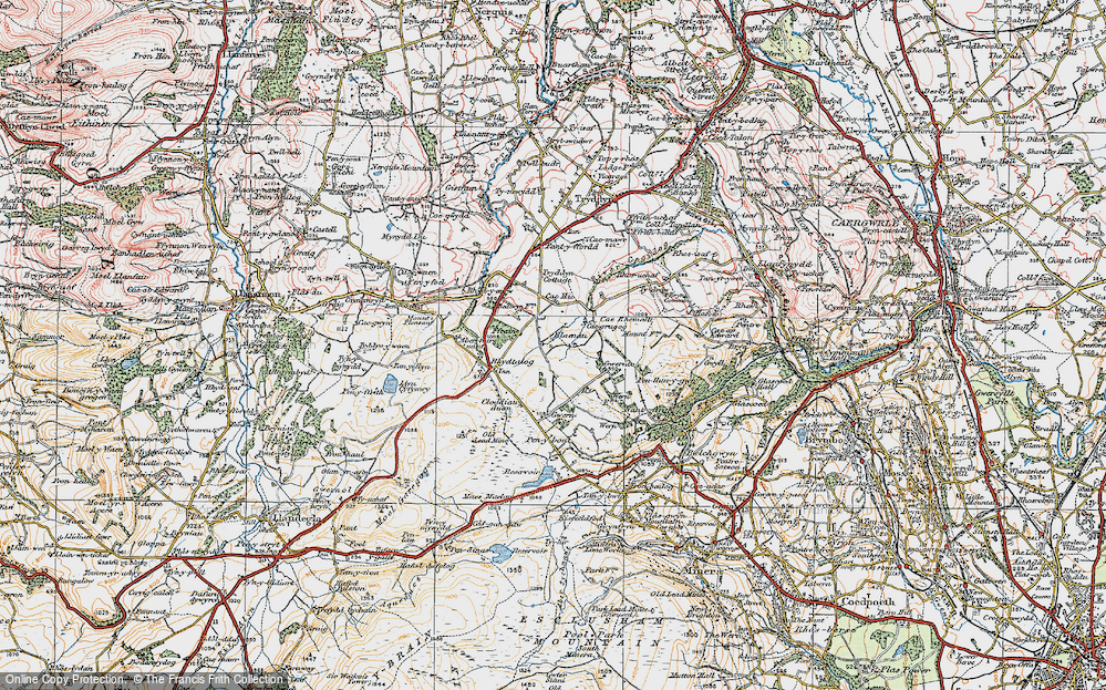 Old Map of Blaenau, 1924 in 1924