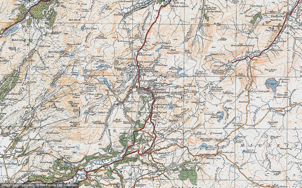 Old Map of Blaenau Ffestiniog, 1922 in 1922