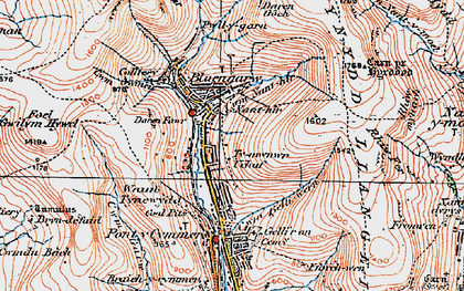 Old map of Blaengarw in 1922