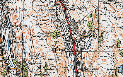 Old map of Blaina in 1919