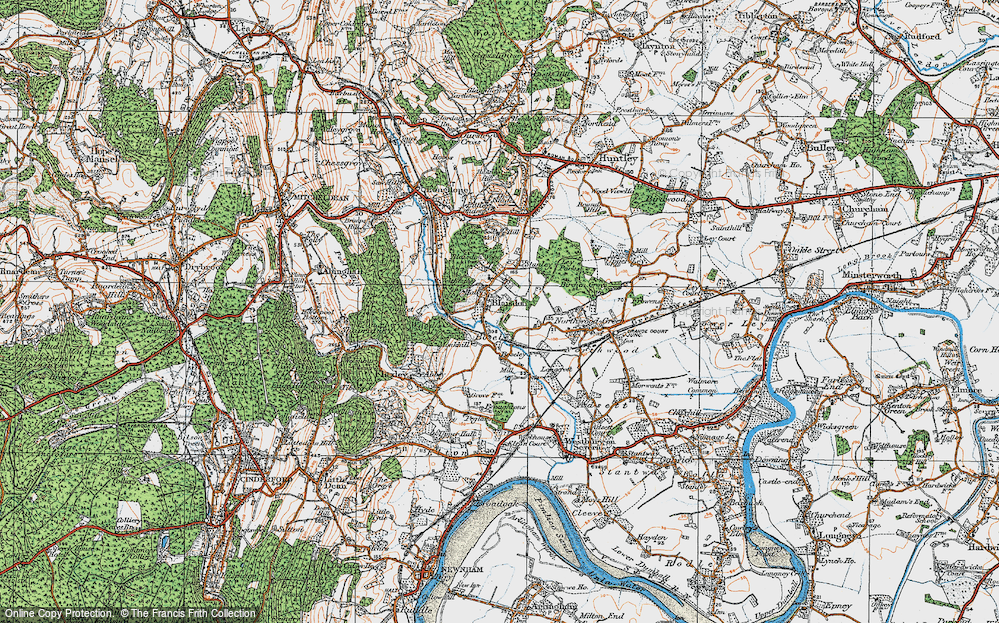 Old Map of Blaisdon, 1919 in 1919