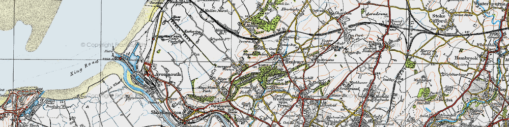 Old map of Blaise Hamlet in 1919