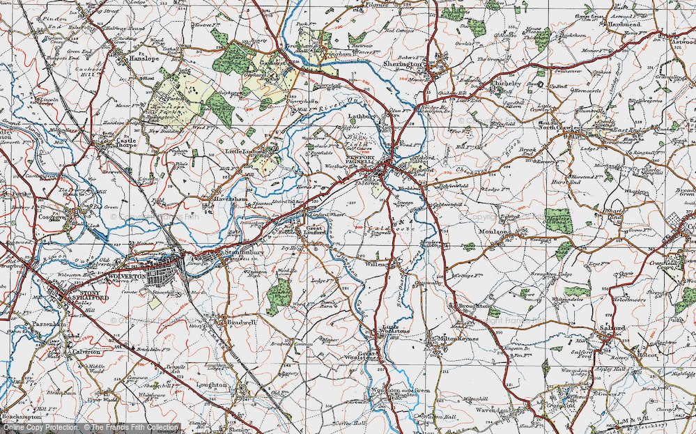 Old Map of Blakelands, 1919 in 1919