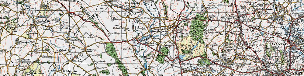 Old map of Blakeley in 1921