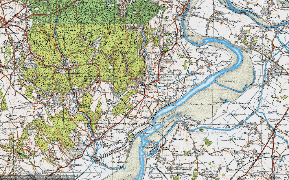 Old Map of Blakeney, 1919 in 1919