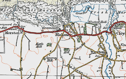 Old map of Agar Creek in 1921