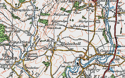 Old map of Blakeshall Common in 1921